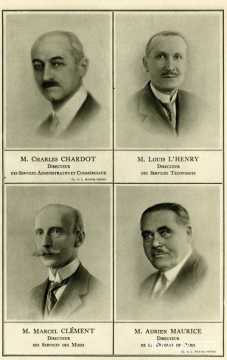 Portraits des directeurs de la Société des Aciéries de Longwy